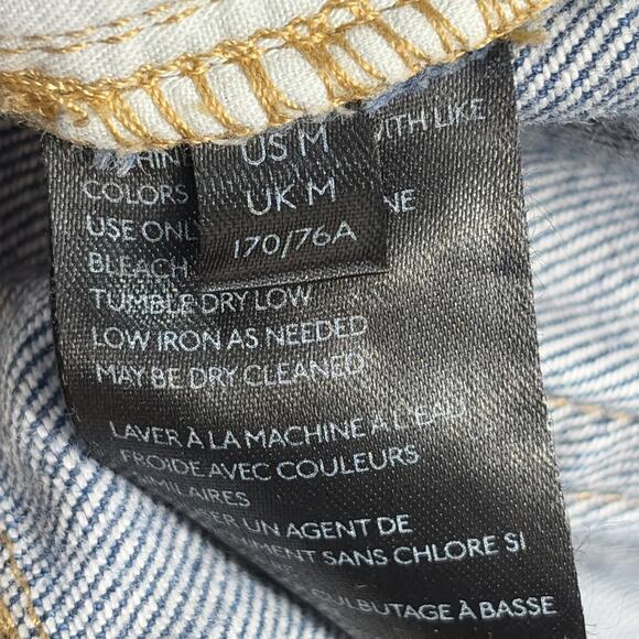 Women’s Free People See You Sometime Blue Jean Cut Off Shorts W/ Belt Size M - Picture 8 of 8